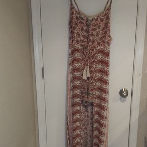 Xhilaration Romper Dress w/ Lace Up Front